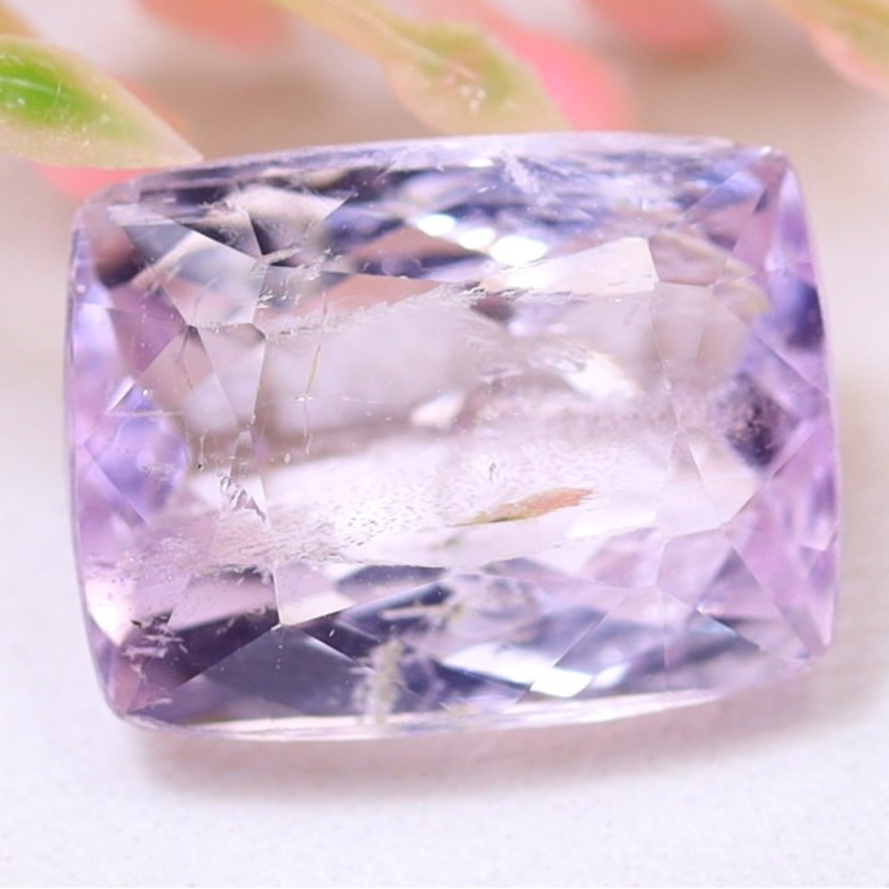 Kunzite 6.46Ct Cushion Cut Natural Pale Pink Kunzite